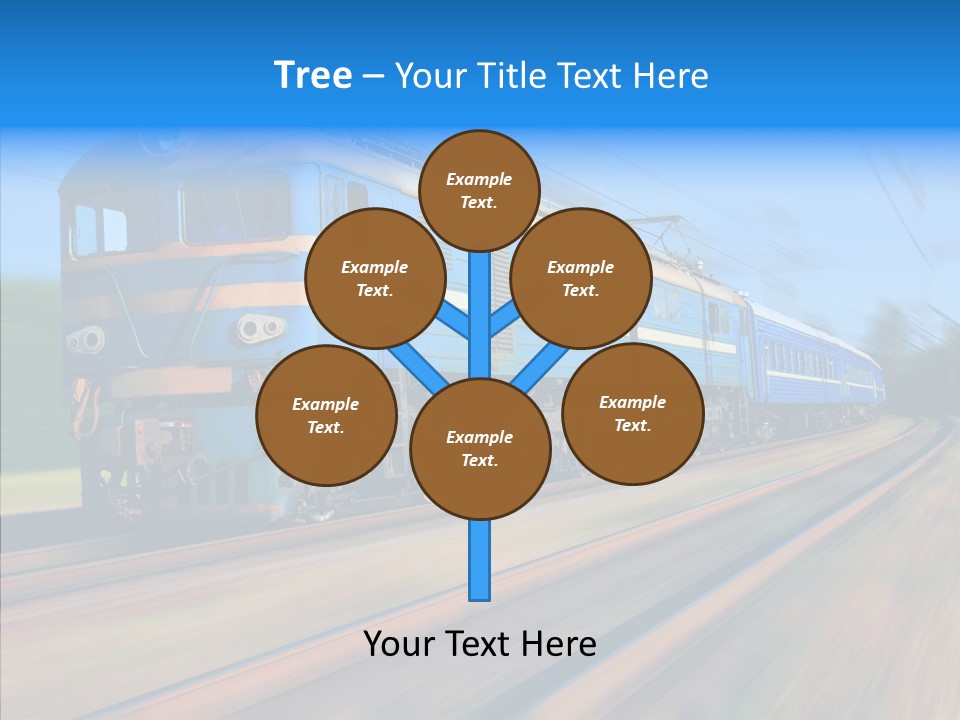 Electric Train Sky PowerPoint Template
