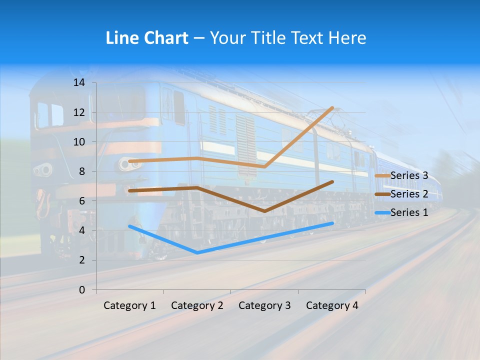 Electric Train Sky PowerPoint Template