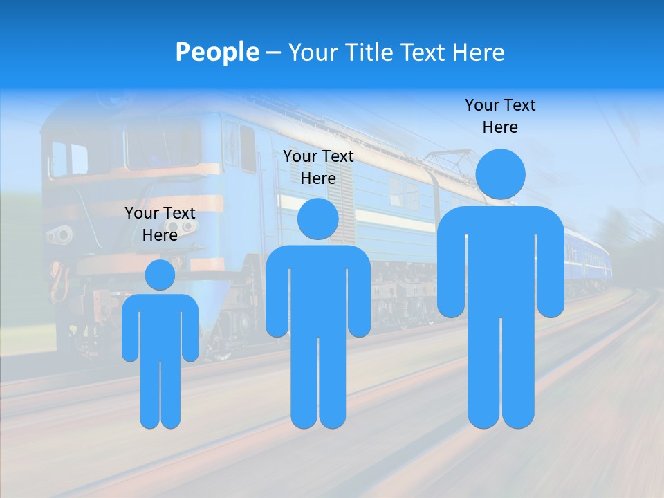 Electric Train Sky PowerPoint Template