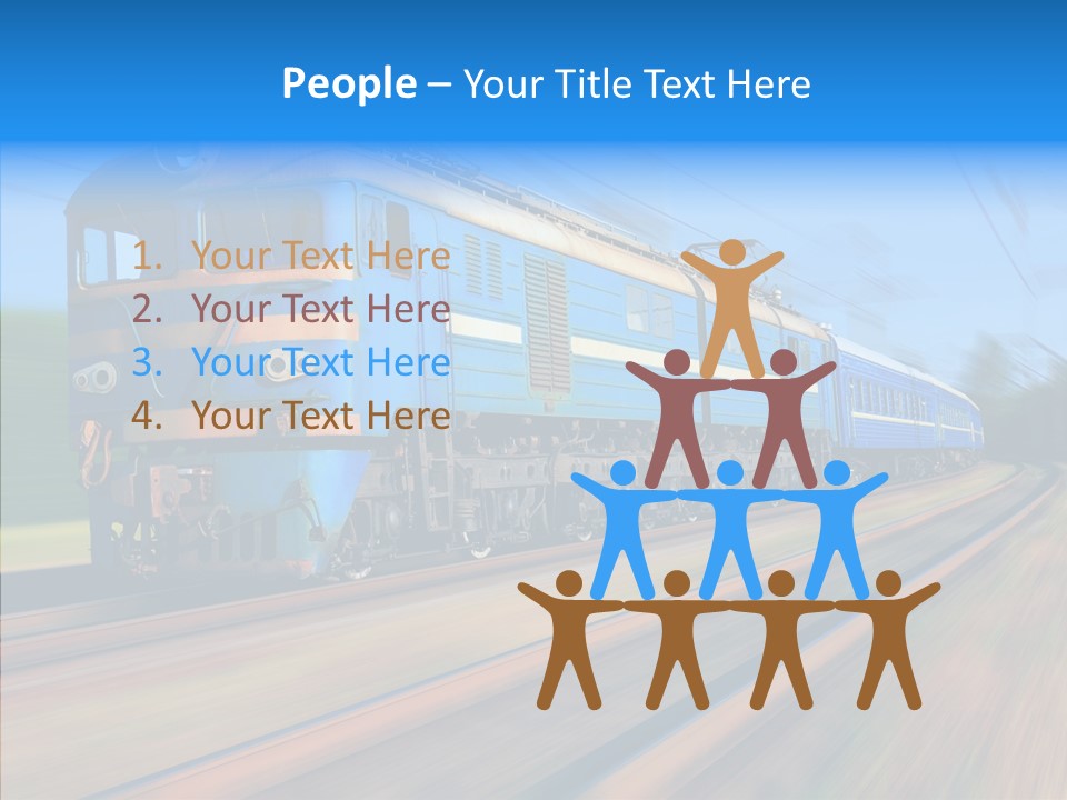 Electric Train Sky PowerPoint Template