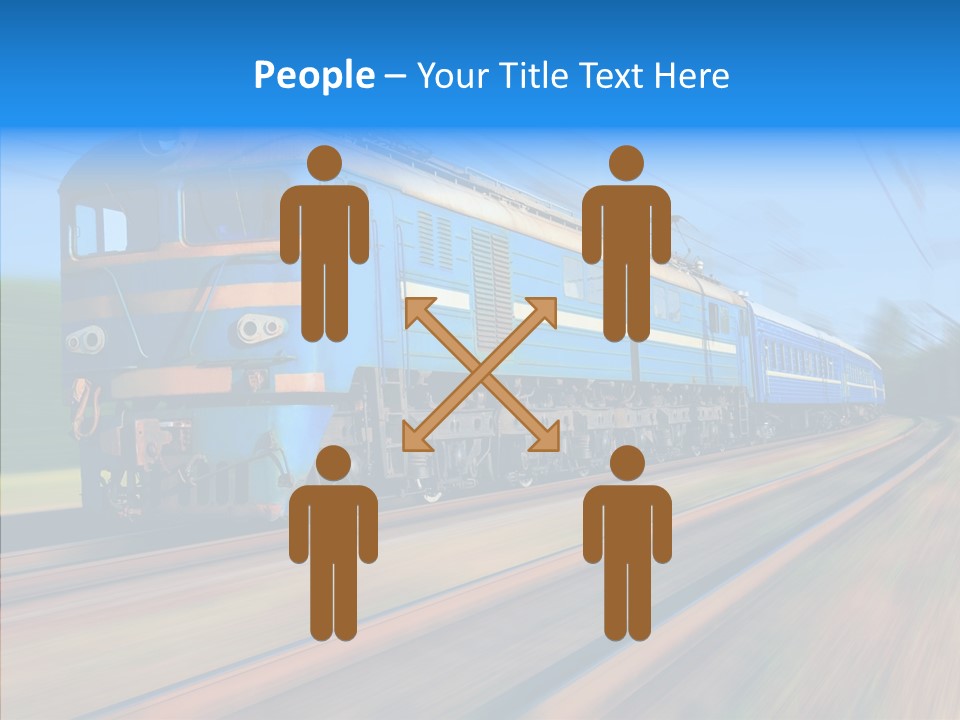 Electric Train Sky PowerPoint Template