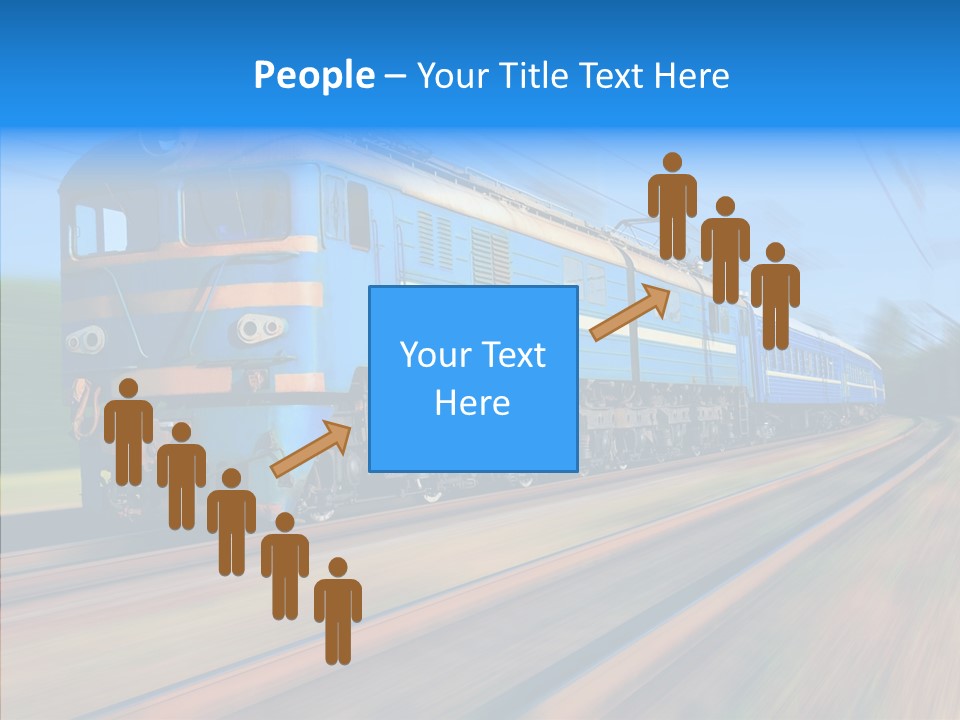 Electric Train Sky PowerPoint Template