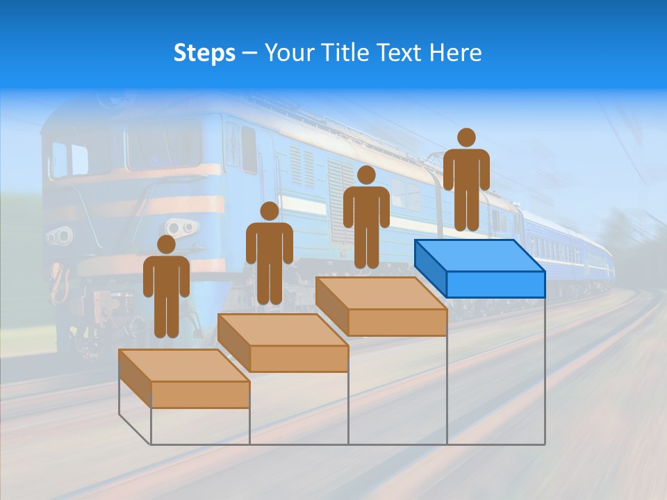Electric Train Sky PowerPoint Template