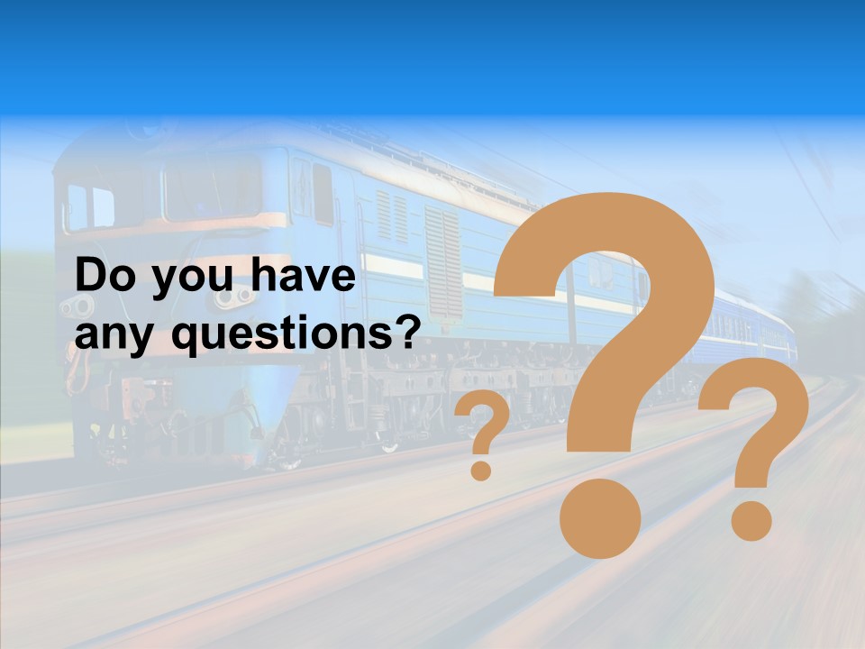 Electric Train Sky PowerPoint Template