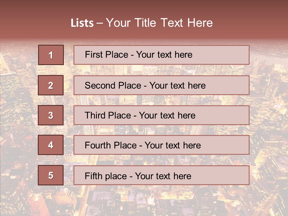 Built Avenue District PowerPoint Template