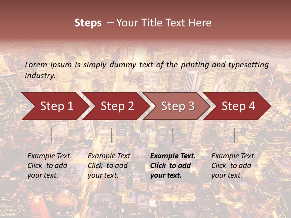 Built Avenue District PowerPoint Template