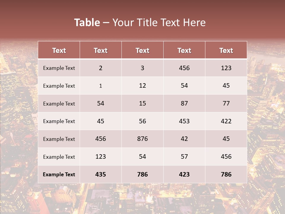 Built Avenue District PowerPoint Template