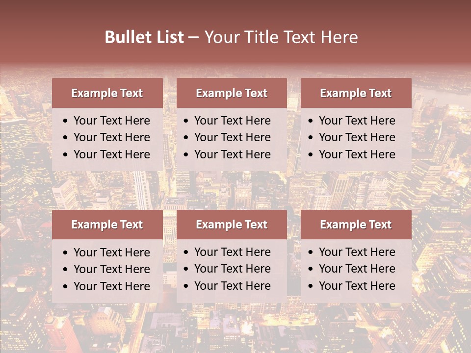 Built Avenue District PowerPoint Template