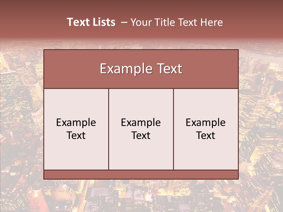 Built Avenue District PowerPoint Template
