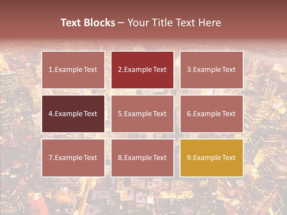 Built Avenue District PowerPoint Template