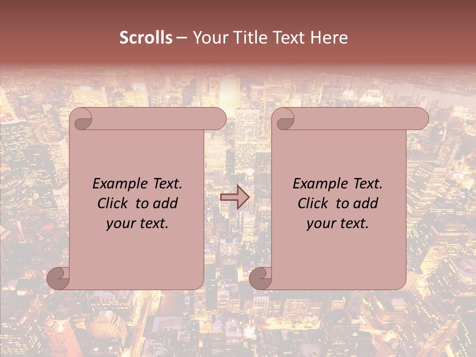 Built Avenue District PowerPoint Template