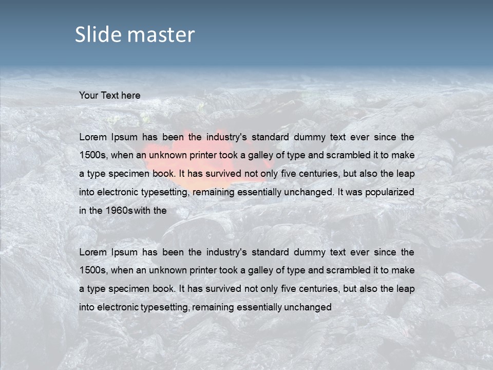 Danger Vent Rock PowerPoint Template