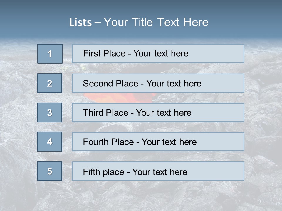 Danger Vent Rock PowerPoint Template