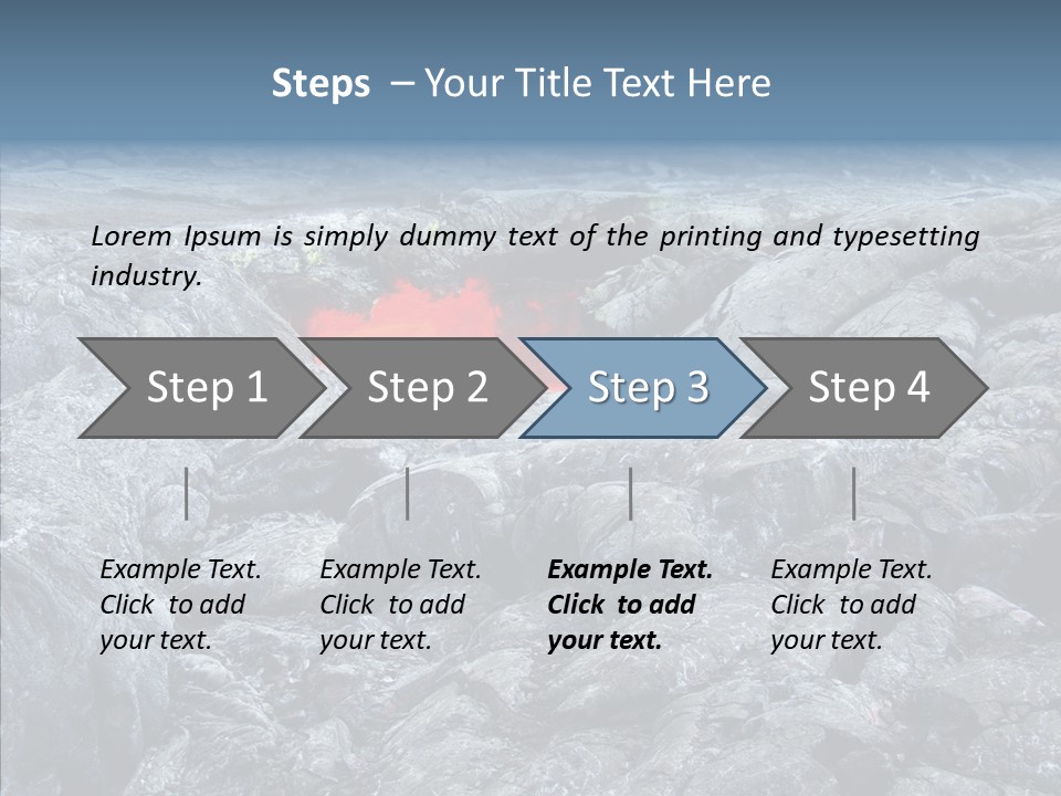 Danger Vent Rock PowerPoint Template