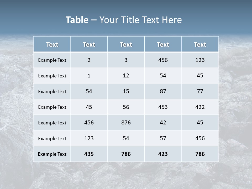 Danger Vent Rock PowerPoint Template