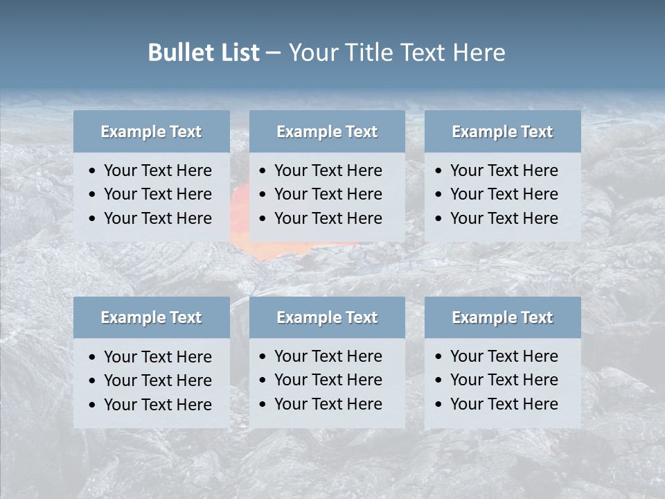 Danger Vent Rock PowerPoint Template
