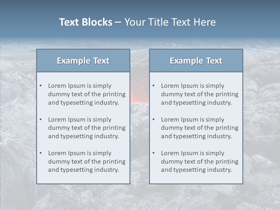 Danger Vent Rock PowerPoint Template