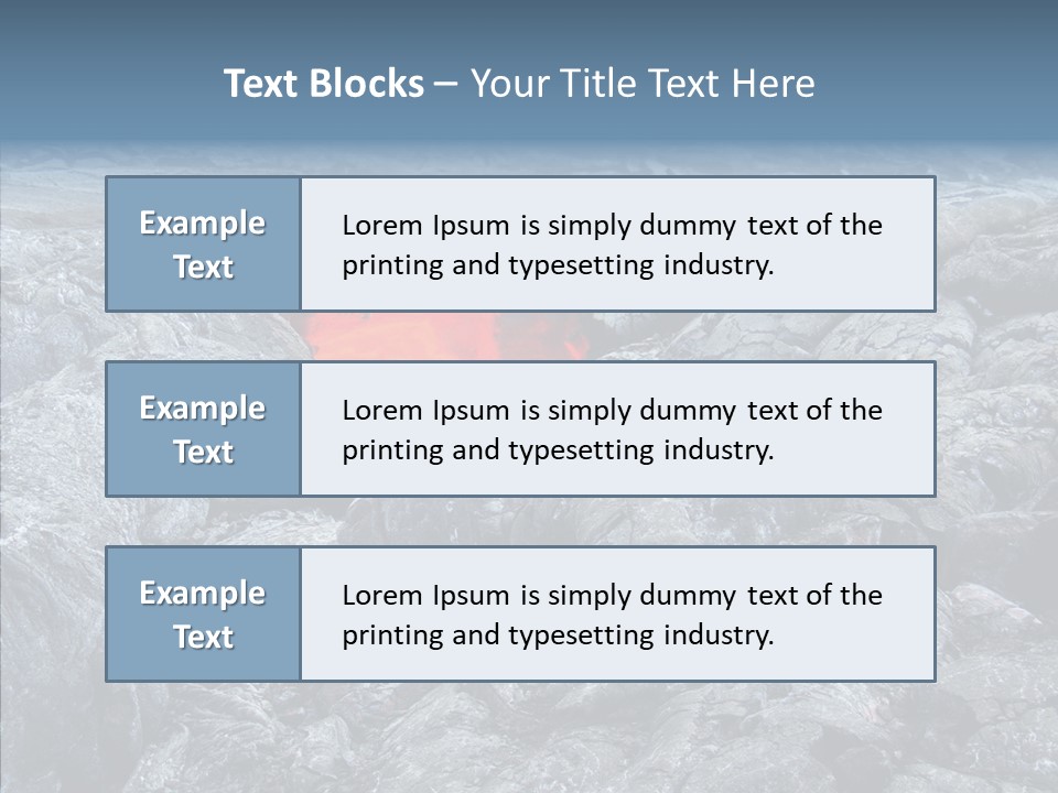 Danger Vent Rock PowerPoint Template