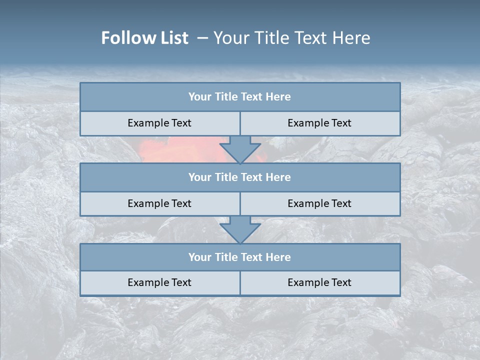 Danger Vent Rock PowerPoint Template