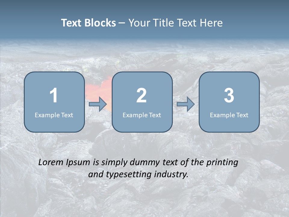 Danger Vent Rock PowerPoint Template