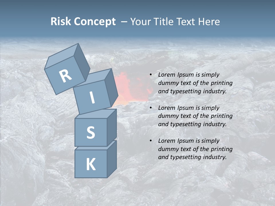Danger Vent Rock PowerPoint Template