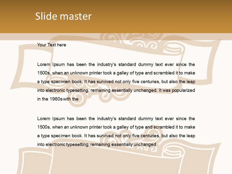 Sign Historic Classical PowerPoint Template