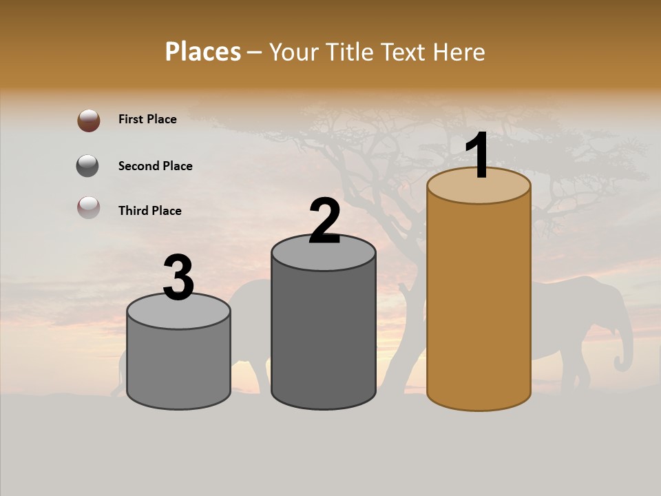 Black Orange Herd PowerPoint Template