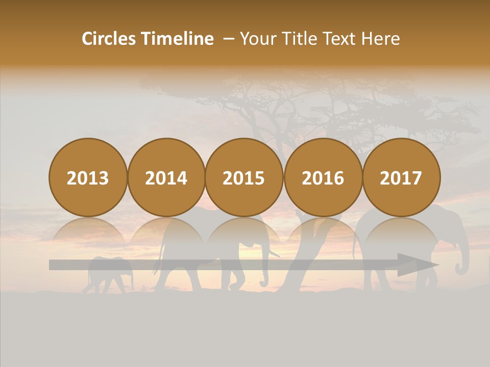 Black Orange Herd PowerPoint Template