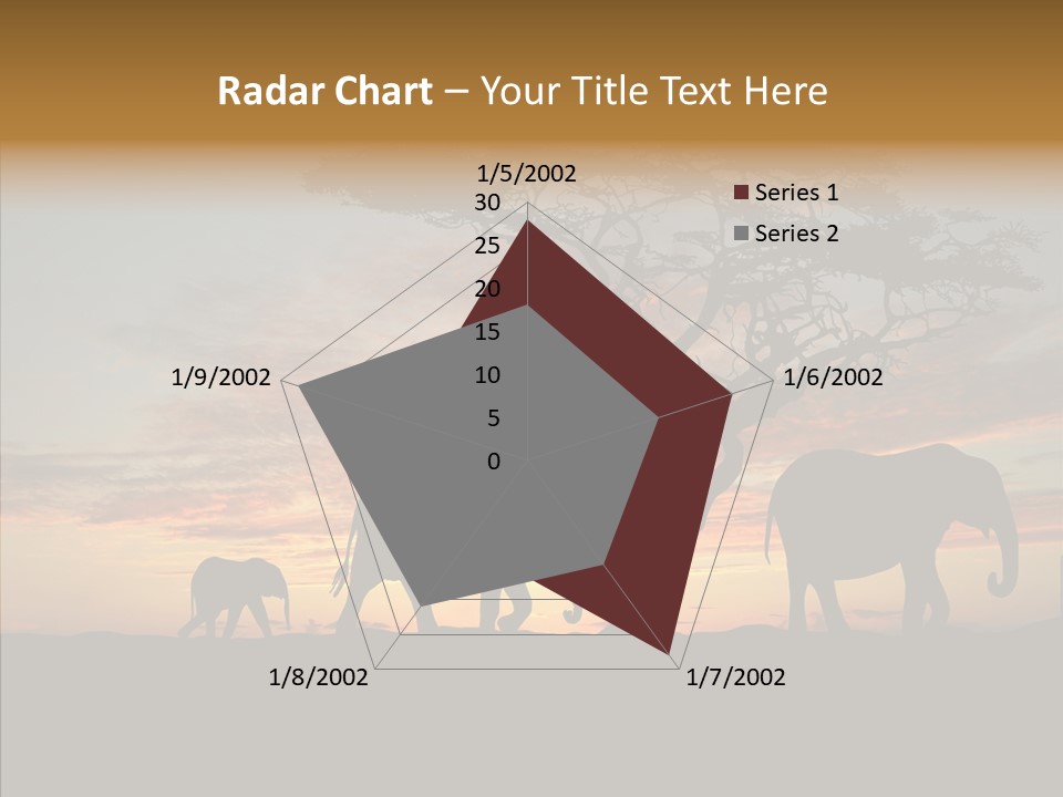 Black Orange Herd PowerPoint Template