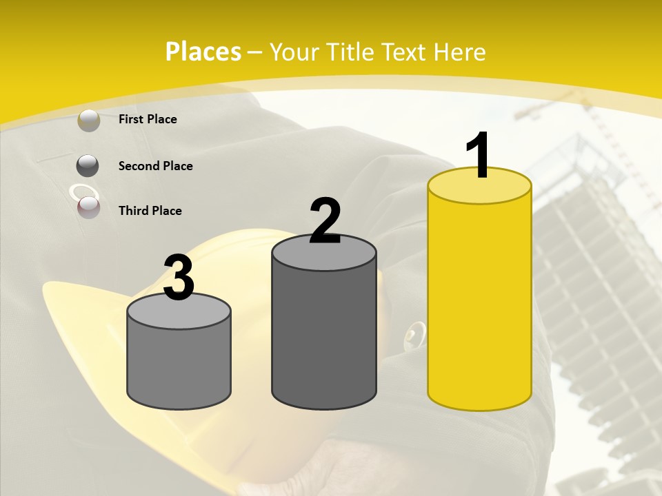Person Hardhat Site PowerPoint Template