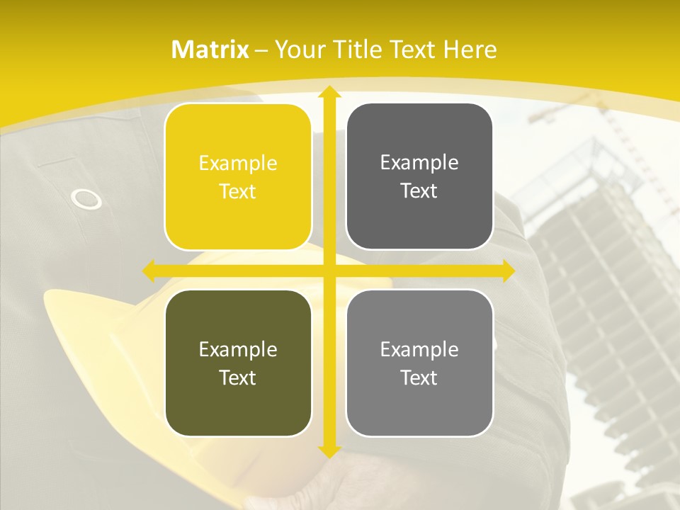 Person Hardhat Site PowerPoint Template