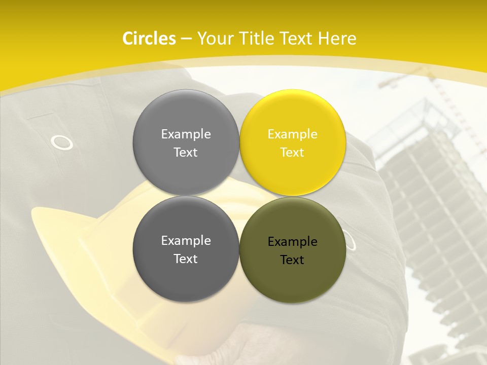 Person Hardhat Site PowerPoint Template