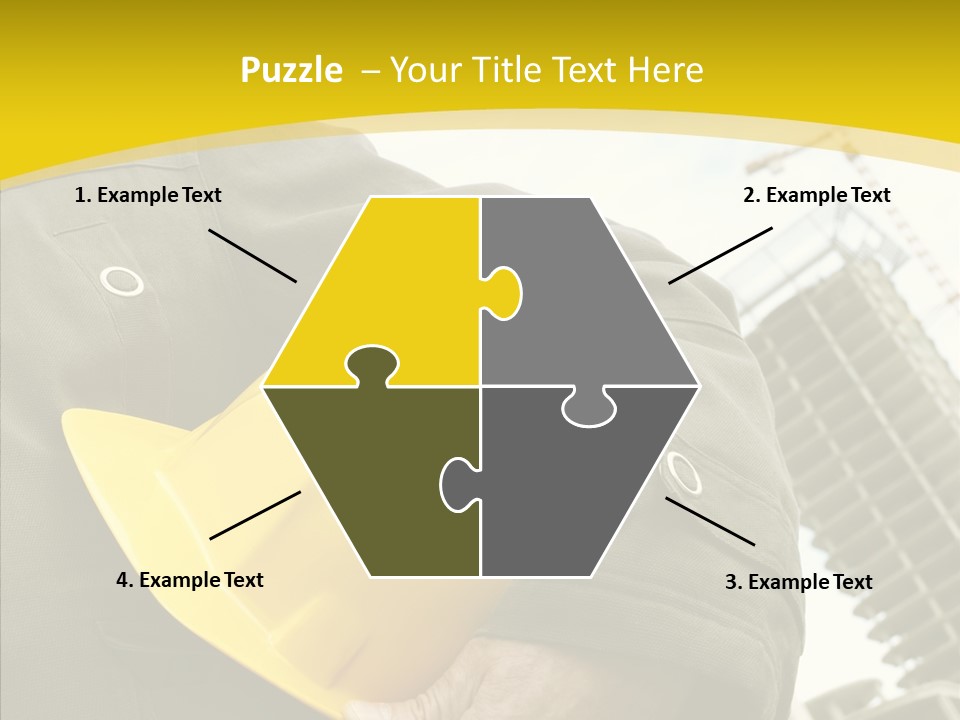 Person Hardhat Site PowerPoint Template