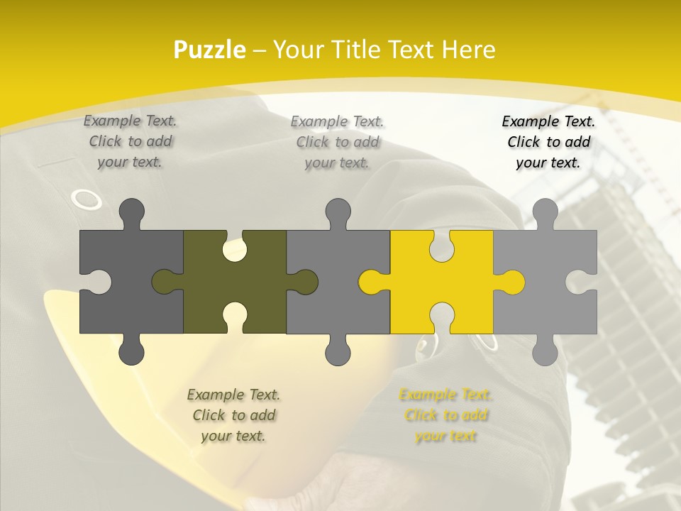 Person Hardhat Site PowerPoint Template