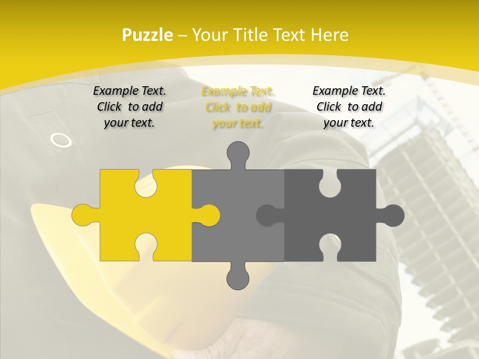 Person Hardhat Site PowerPoint Template