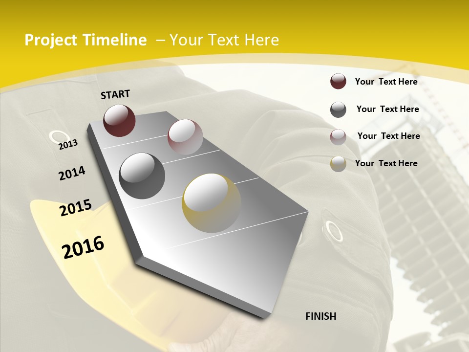 Person Hardhat Site PowerPoint Template