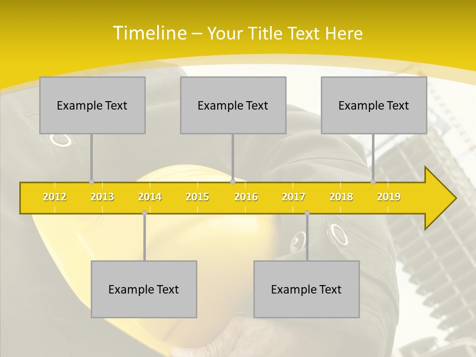 Person Hardhat Site PowerPoint Template