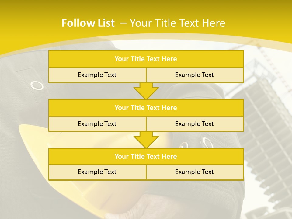 Person Hardhat Site PowerPoint Template