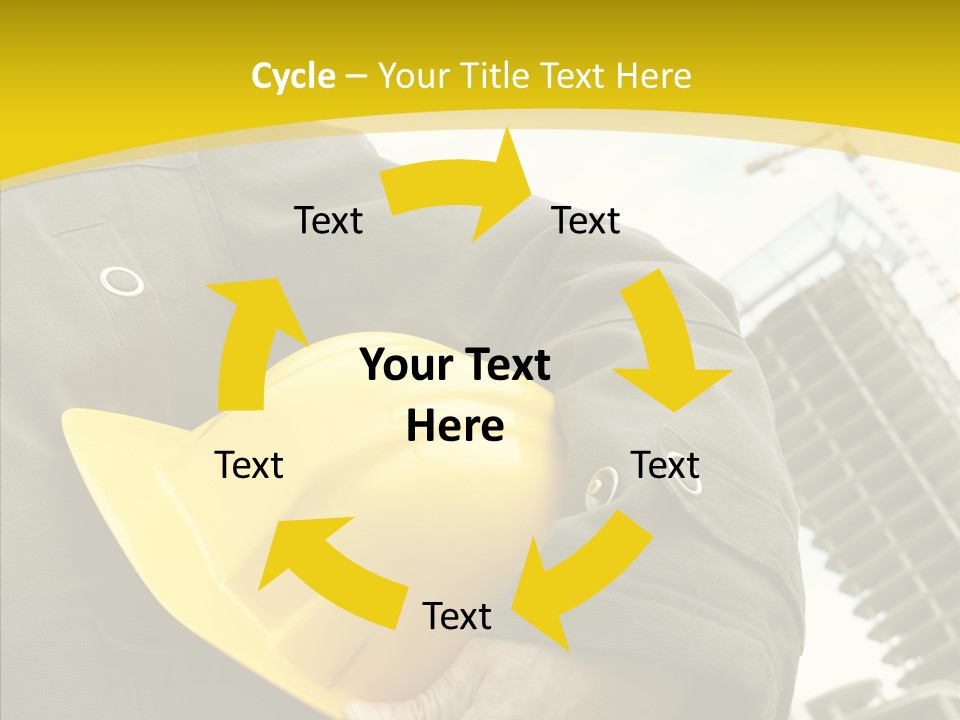 Person Hardhat Site PowerPoint Template