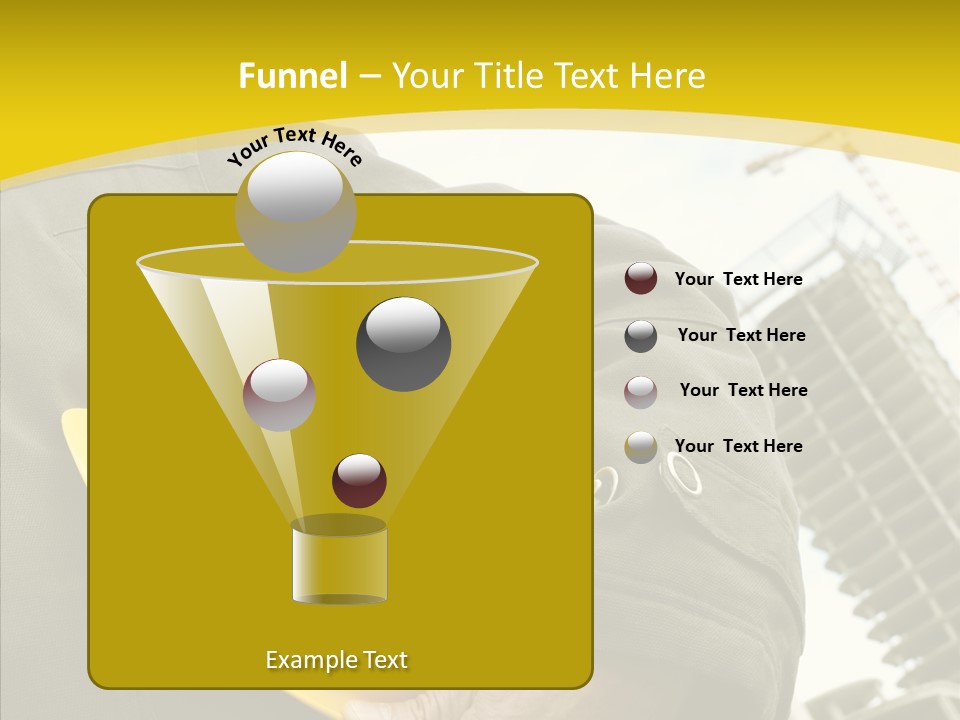 Person Hardhat Site PowerPoint Template