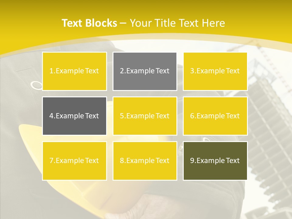 Person Hardhat Site PowerPoint Template