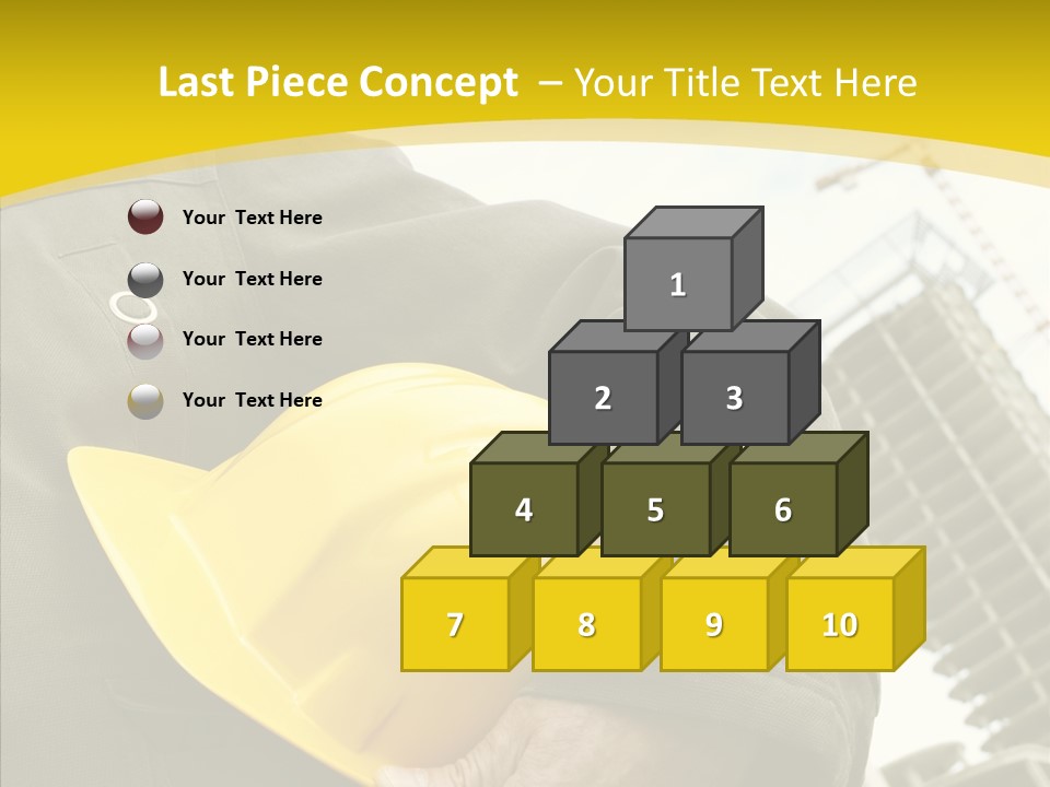 Person Hardhat Site PowerPoint Template