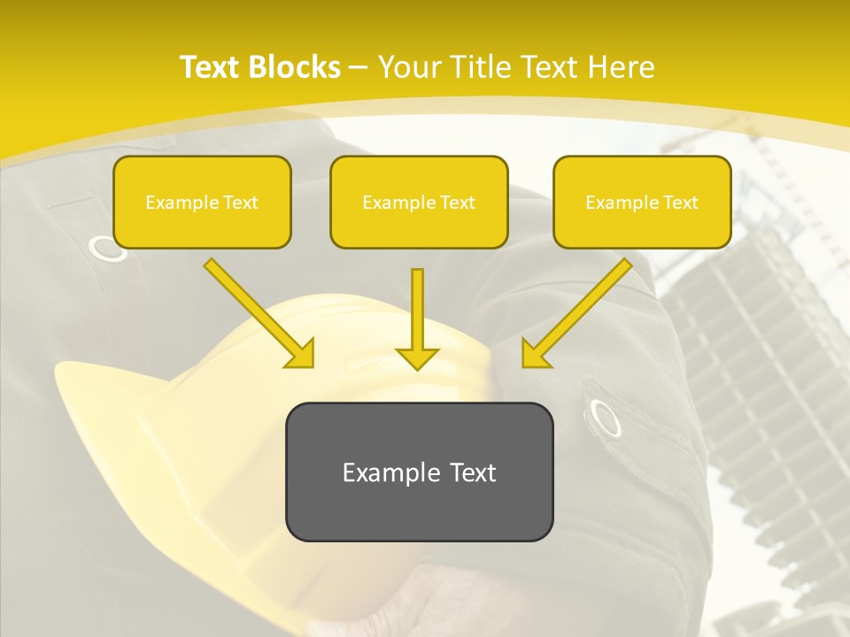 Person Hardhat Site PowerPoint Template