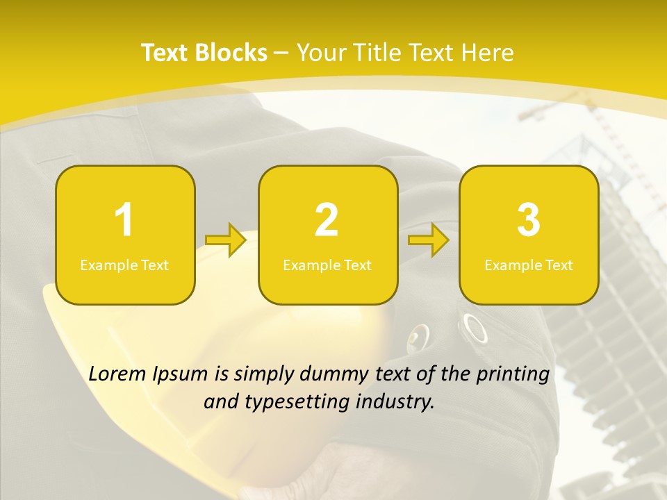 Person Hardhat Site PowerPoint Template
