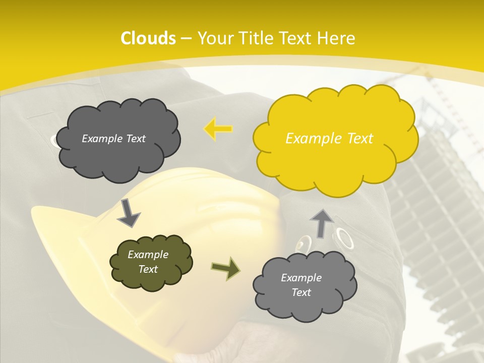 Person Hardhat Site PowerPoint Template