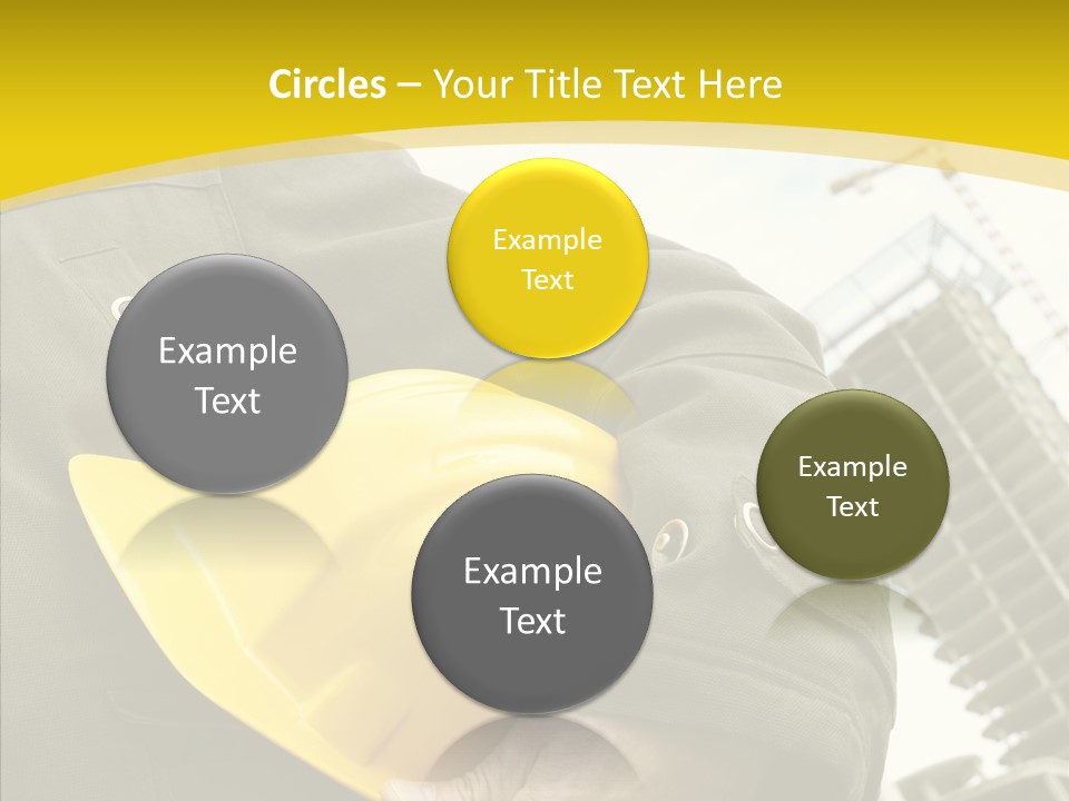 Person Hardhat Site PowerPoint Template