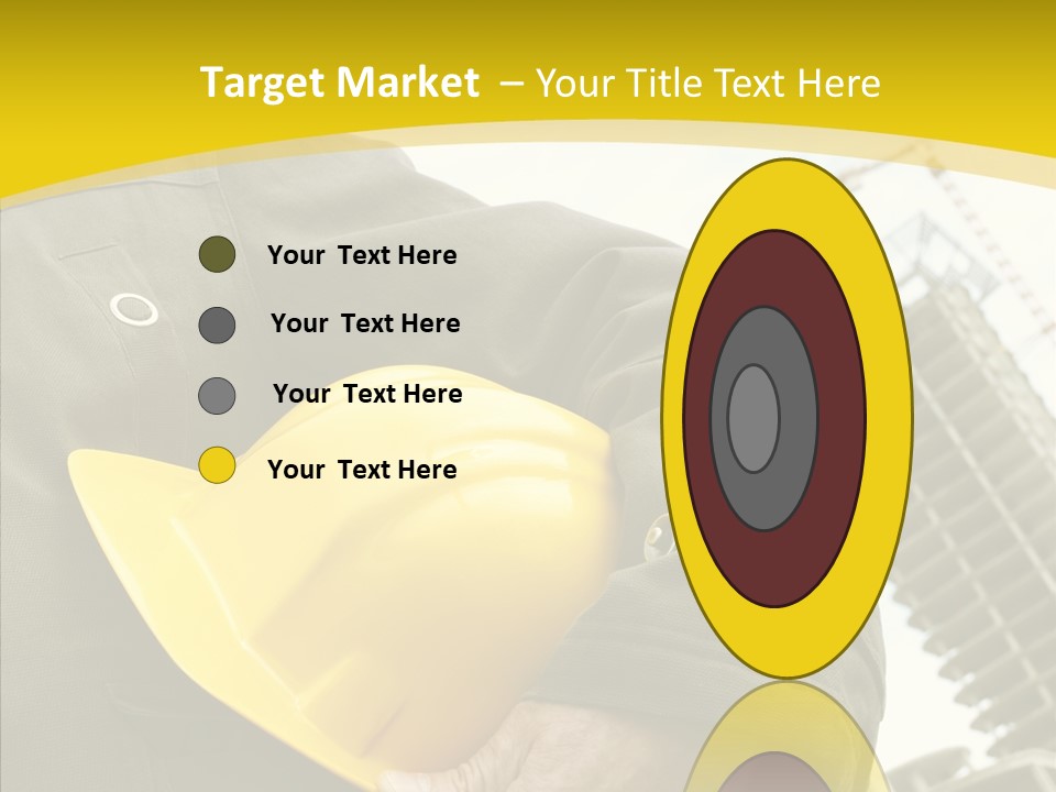 Person Hardhat Site PowerPoint Template