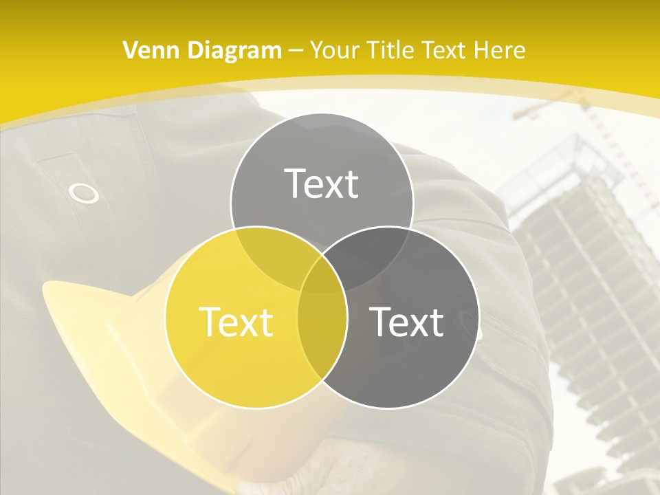 Person Hardhat Site PowerPoint Template