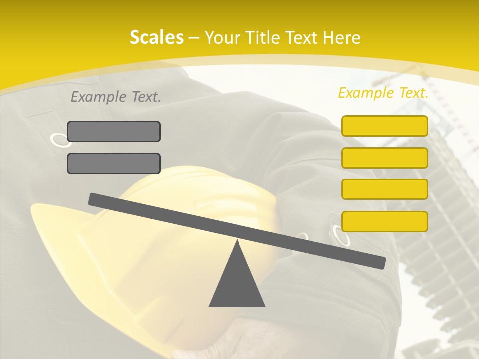 Person Hardhat Site PowerPoint Template