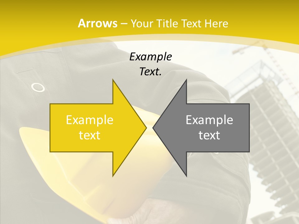 Person Hardhat Site PowerPoint Template